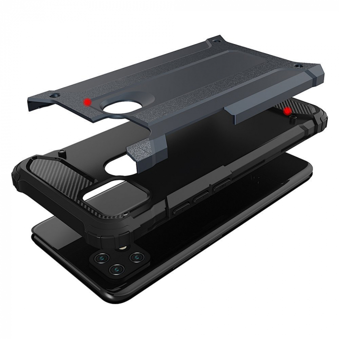 Husa Hybrid Armor pentru OPPO A15 / A15s, Negru [2]