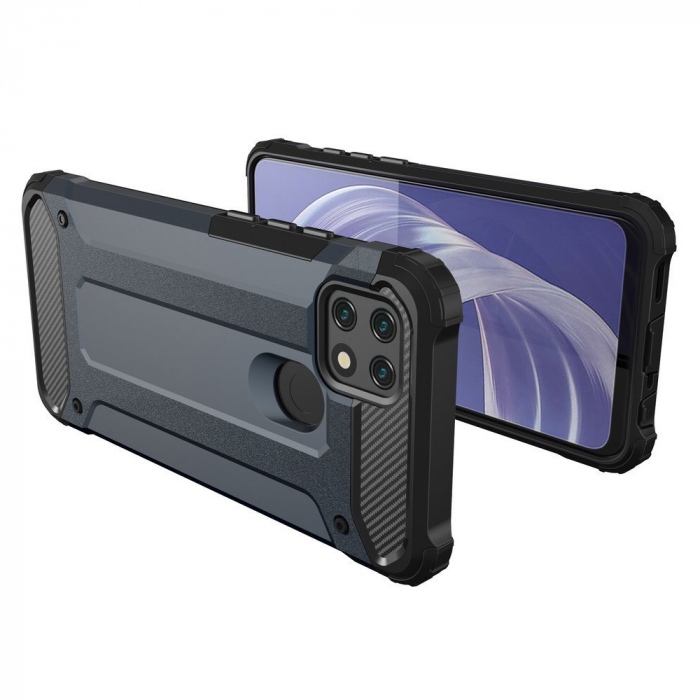 Husa Hybrid Armor pentru OPPO A15 / A15s, Negru [3]