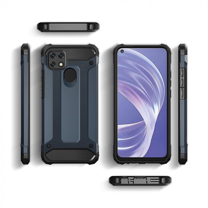 Husa Hybrid Armor pentru OPPO A15 / A15s, Negru [7]