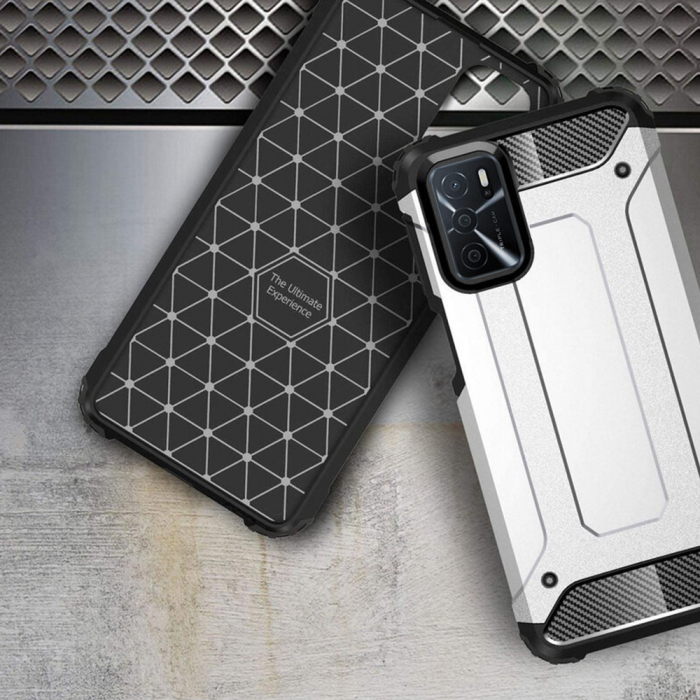 Husa Hybrid Armor pentru OPPO A16, Negru [3]