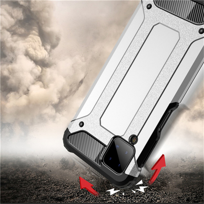 Husa Hybrid Armor pentru Samsung Galaxy A12 / M12, Negru [4]