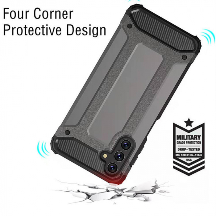 Husa Hybrid Armor pentru Samsung Galaxy A13 5G, Negru [2]