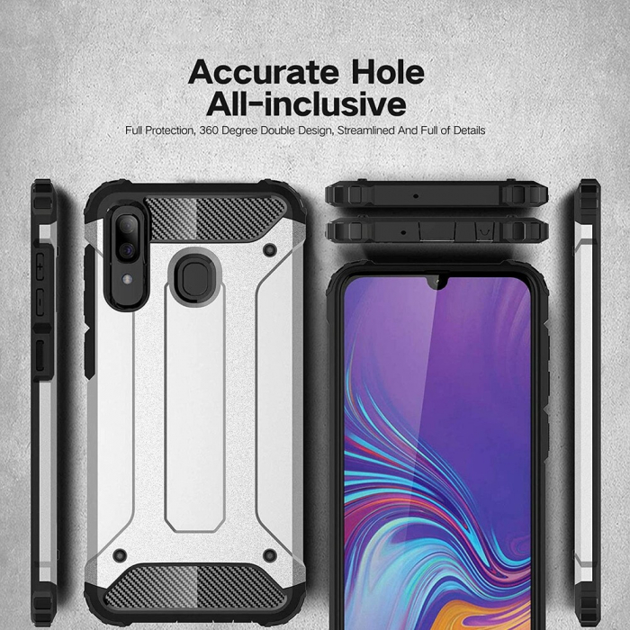 Husa Hybrid Armor pentru Samsung Galaxy A20e, Negru [8]