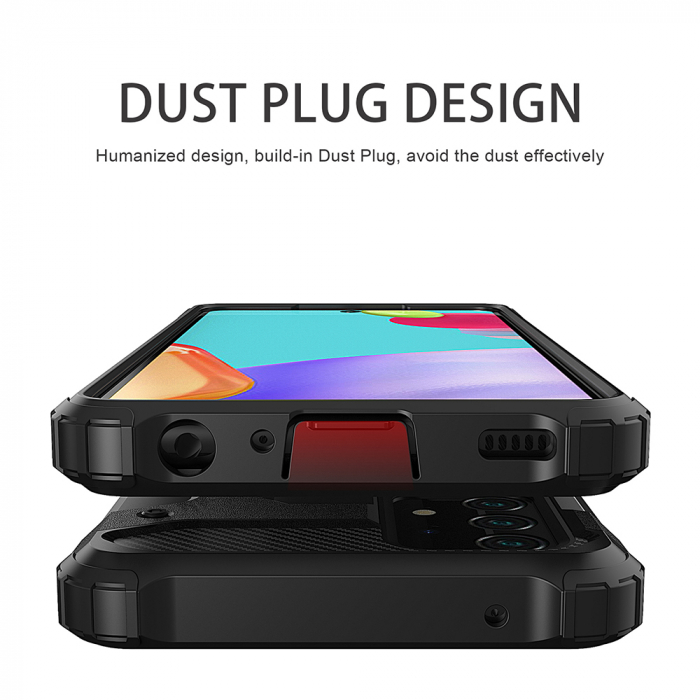 Husa Hybrid Armor pentru Samsung Galaxy A32 4G, Negru [5]