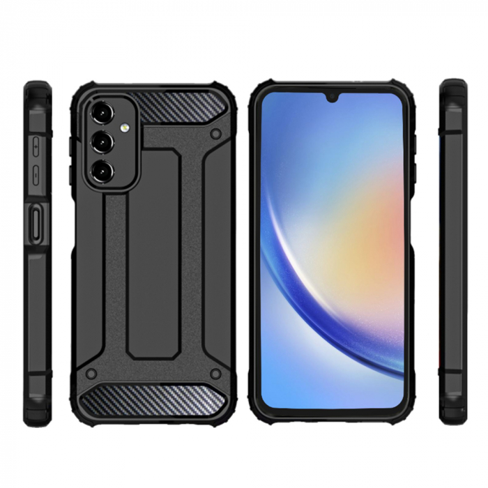 Husa Hybrid Armor pentru Samsung Galaxy A34 5G, Negru [2]