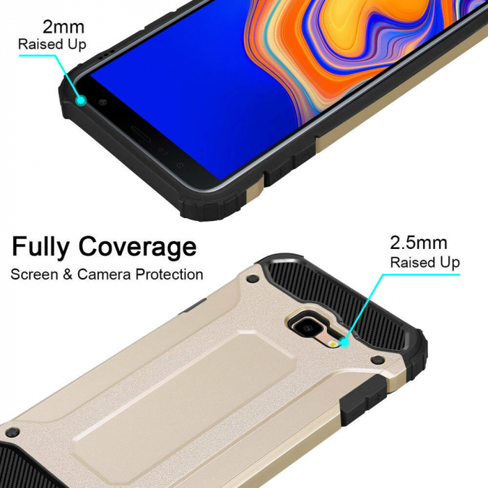 Husa Hybrid Armor pentru Samsung Galaxy J4 Plus (2018), Negru [9]
