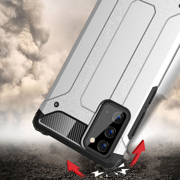 Husa Hybrid Armor pentru Samsung Galaxy Note 20, Negru [2]