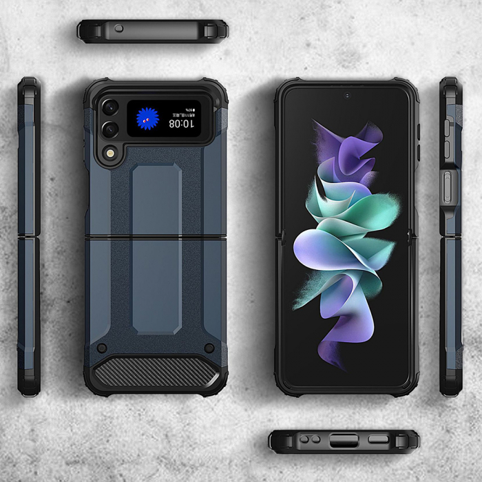 Husa Hybrid Armor pentru Samsung Galaxy Z Flip3 5G, Negru [4]