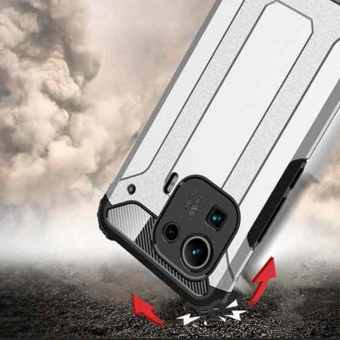 Husa Hybrid Armor pentru Xiaomi Mi 11 Pro, Negru [4]