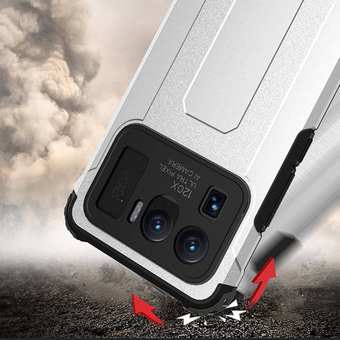 Husa Hybrid Armor pentru Xiaomi Mi 11 Ultra, Negru [4]