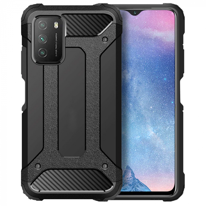 Husa Hybrid Armor pentru Xiaomi Poco M3, Negru [6]