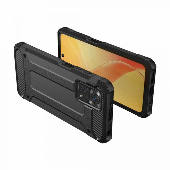 Husa Hybrid Armor pentru Xiaomi Poco M4 Pro 5G, Negru [2]