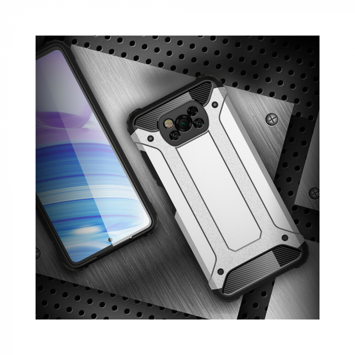 Husa Hybrid Armor pentru Xiaomi Poco X3 NFC, Negru [4]
