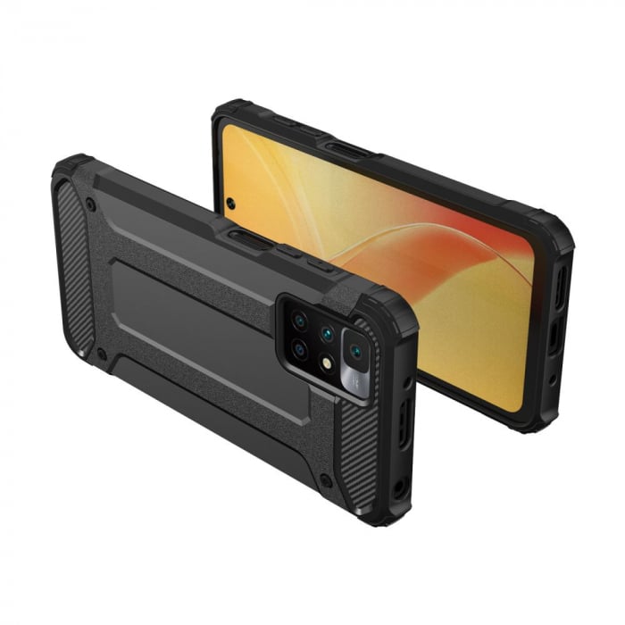 Husa Hybrid Armor pentru Xiaomi Redmi Note 11 Pro, Negru [3]