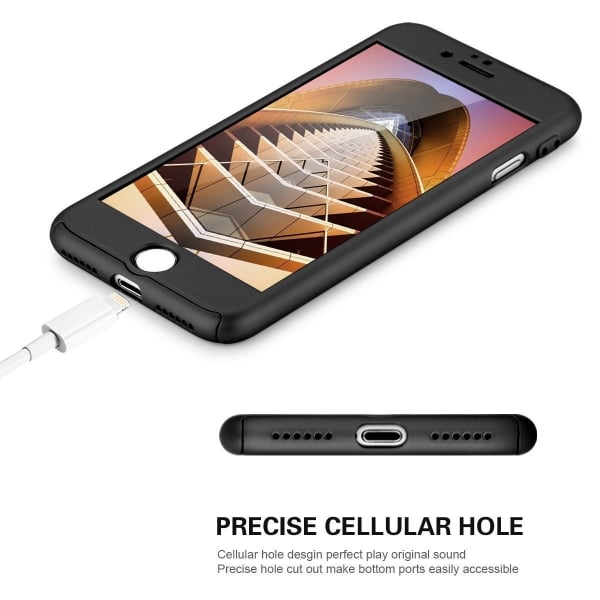 Husa iPaky 360 + folie sticla iPhone 6 / 6S, Black [3]