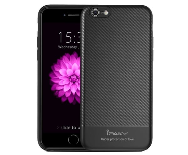 Husa iPaky Carbon Fiber iPhone 6 / 6S, Negru [1]