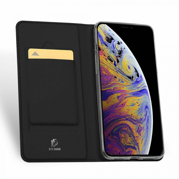 Husa iPhone 11, Dux Ducis Skin Pro Flip Book, Negru [3]