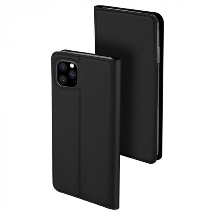 Husa iPhone 11 Pro Max, Dux Ducis Skin Pro Flip Book, Negru [2]