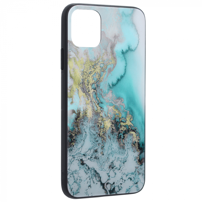 Husa iPhone 11 Pro Max, Glaze Series, Blue Ocean [2]