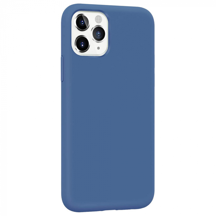 Husa iPhone 11 Pro Max, Soft Edge Silicone, Denim Blue [6]