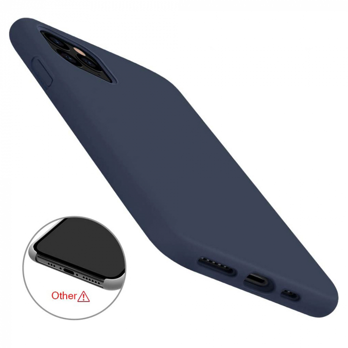 Husa iPhone 11 Pro Max, Soft Edge Silicone, Denim Blue [5]