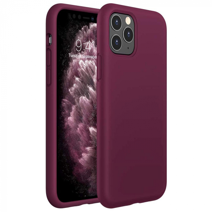 Husa iPhone 11 Pro Max, Soft Edge Silicone, Plum Violet [7]