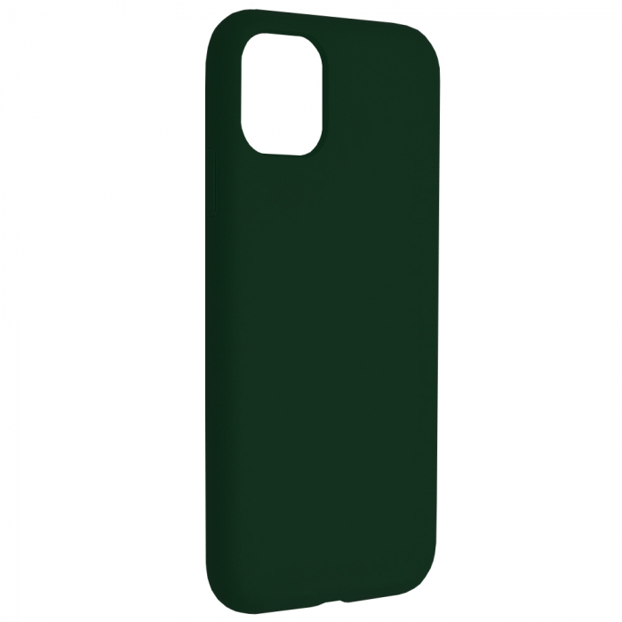 Husa iPhone 11, Soft Edge Silicone, Dark Green [2]