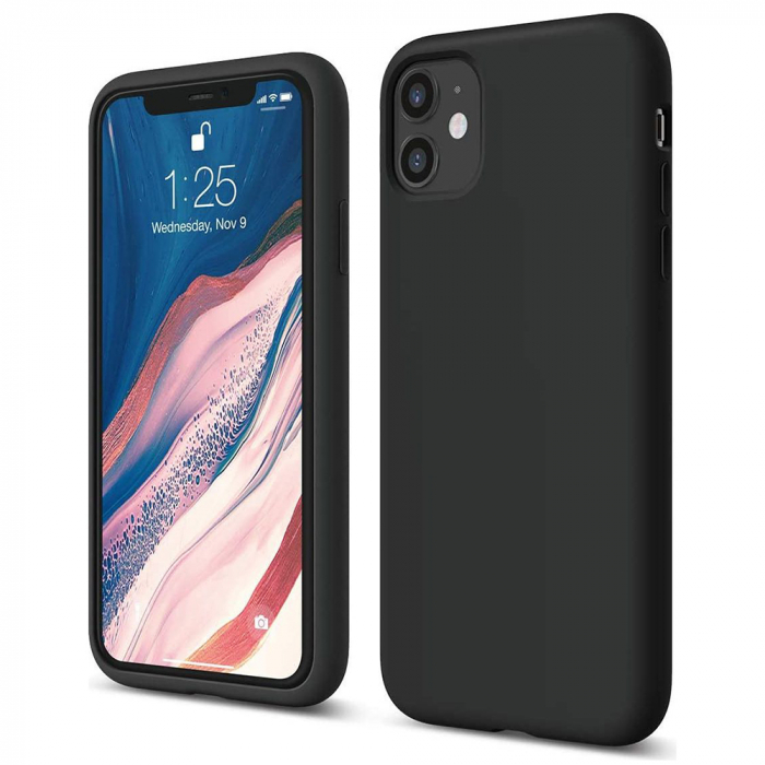 Husa iPhone 11, Soft Edge Silicone, Negru [5]