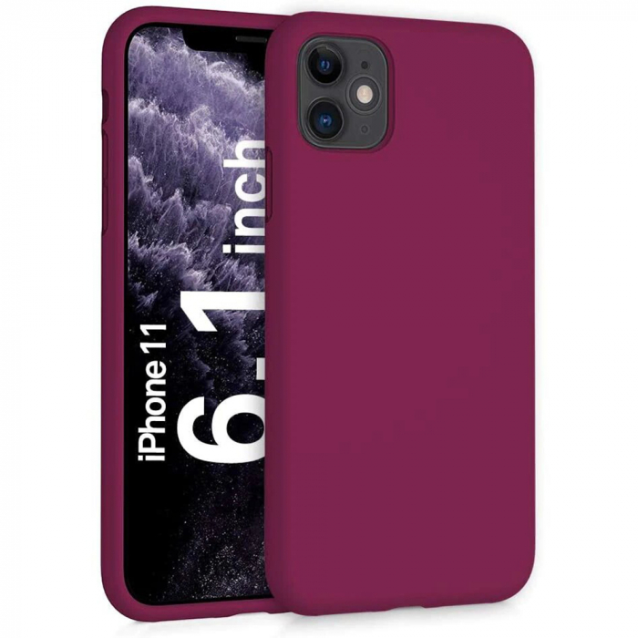 Husa iPhone 11, Soft Edge Silicone, Plum Violet [5]