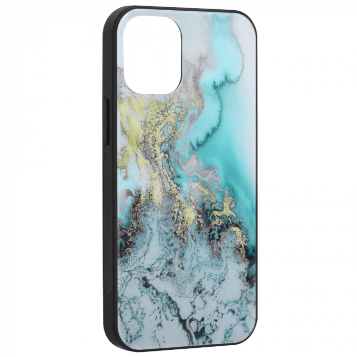 Husa iPhone 12 Mini, Glaze Series, Blue Ocean [4]