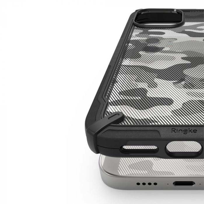 Husa iPhone 12 Mini, Ringke Fusion X, Camo Black [6]