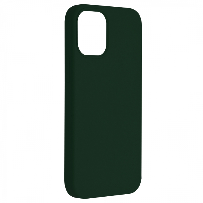 Husa iPhone 12 Mini, Soft Edge Silicone, Dark Green [2]
