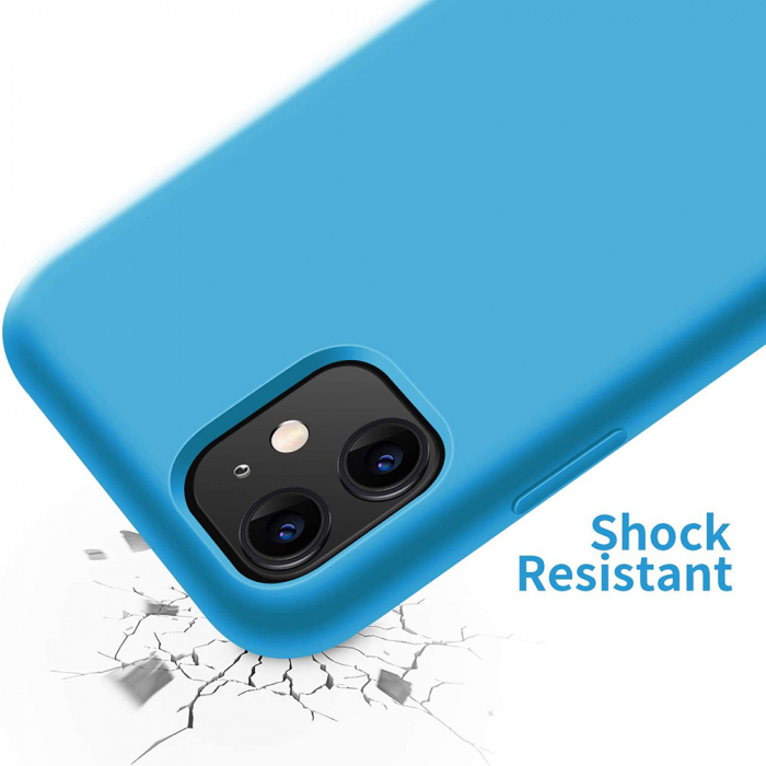 Husa iPhone 12 Mini, Soft Edge Silicone, Denim Blue [5]