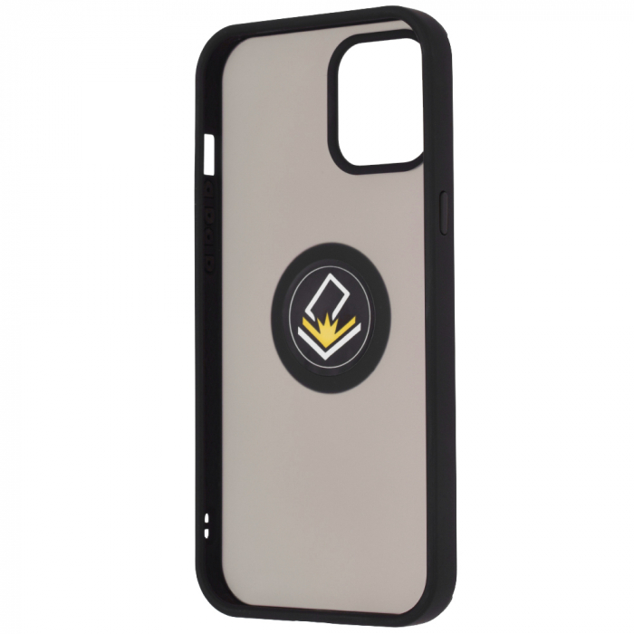Husa iPhone 12 Pro Max cu inel suport stand magnetic, Negru [4]
