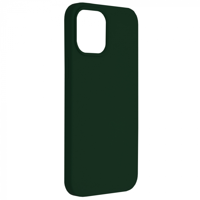 Husa iPhone 12 Pro Max, Soft Edge Silicone, Dark Green [2]