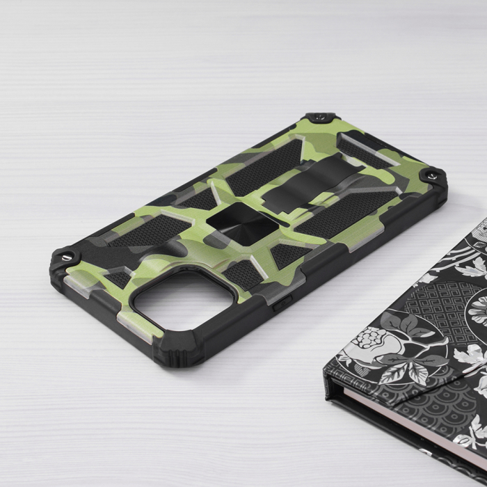 Husa iPhone 12 Pro Max, Techsuit Blazor, Camo Lime [5]