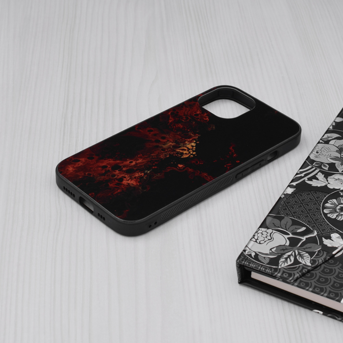 Husa iPhone 13, Glaze Series, Red Nebula [5]