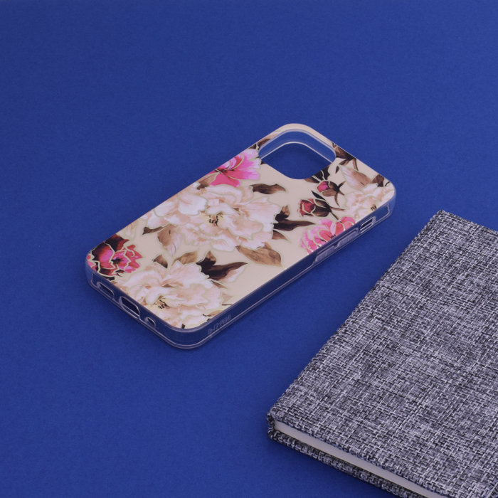 Husa iPhone 13 Mini, Techsuit Marble Series, Mary Berry Nude [4]