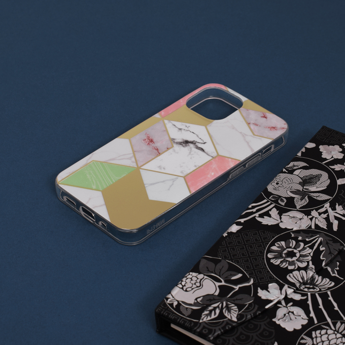 Husa iPhone 13 Mini, Techsuit Marble Series, Purple Hex [4]