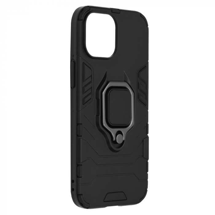 Husa iPhone 13 Mini, Techsuit Shield Ring, Negru [5]