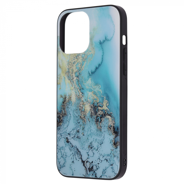 Husa iPhone 13 Pro Max, Glaze Series, Blue Ocean [3]
