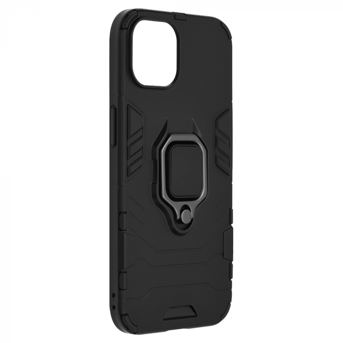 Husa iPhone 13, Techsuit Shield Ring, Negru [5]