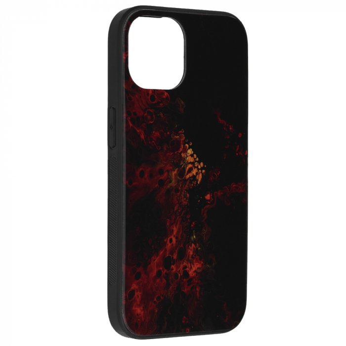 Husa iPhone 14, Glaze Series, Red Nebula [2]