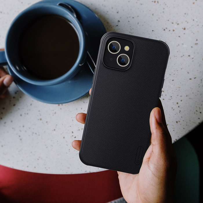 Husa iPhone 14, Nillkin Super Frosted Shield Pro, Negru [5]