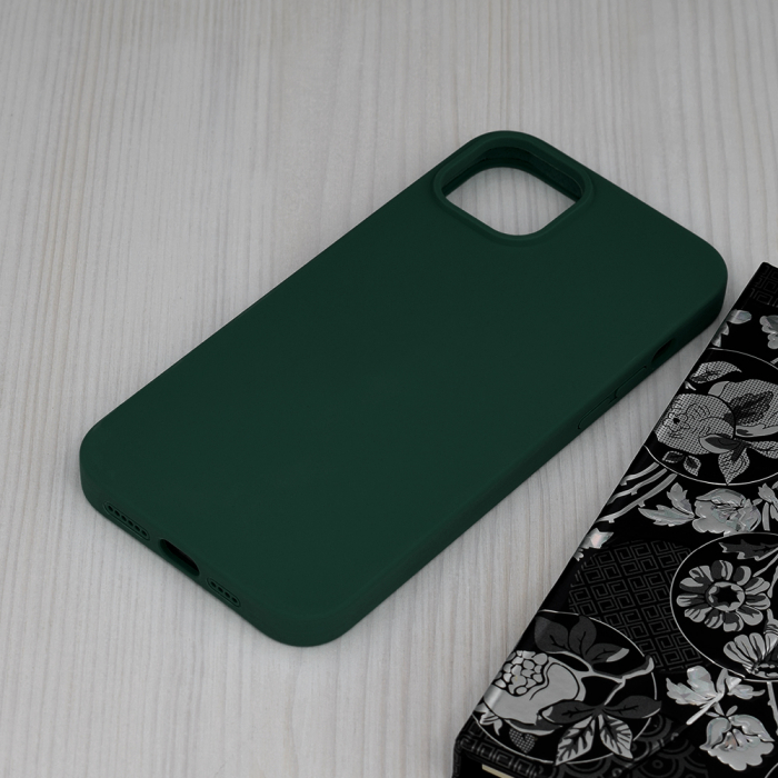 Husa iPhone 14 Plus, Soft Edge Silicone, Dark Green [3]