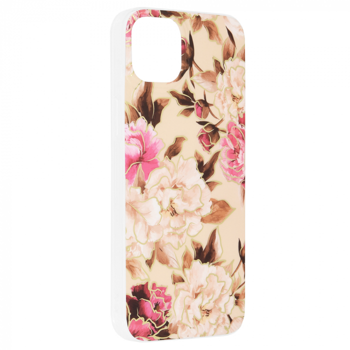 Husa iPhone 14 Plus, Techsuit Marble Series, Mary Berry Nude [2]
