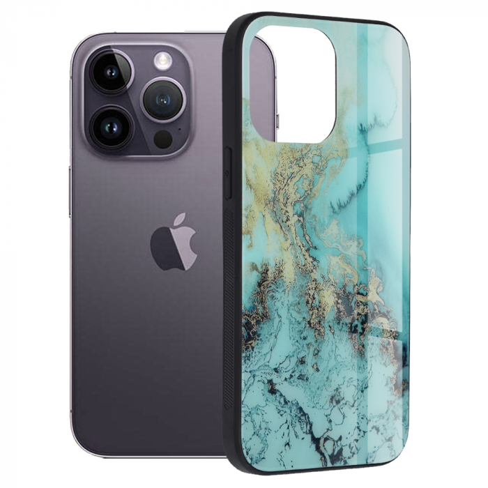 Husa iPhone 14 Pro Max, Glaze Series, Blue Ocean [1]