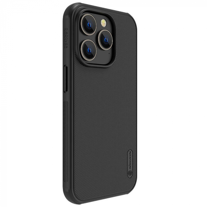 Husa iPhone 14 Pro, Nillkin Super Frosted Shield Pro, Negru [3]