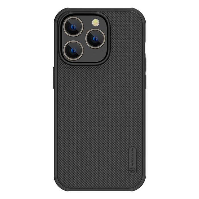Husa iPhone 14 Pro, Nillkin Super Frosted Shield Pro, Negru [5]