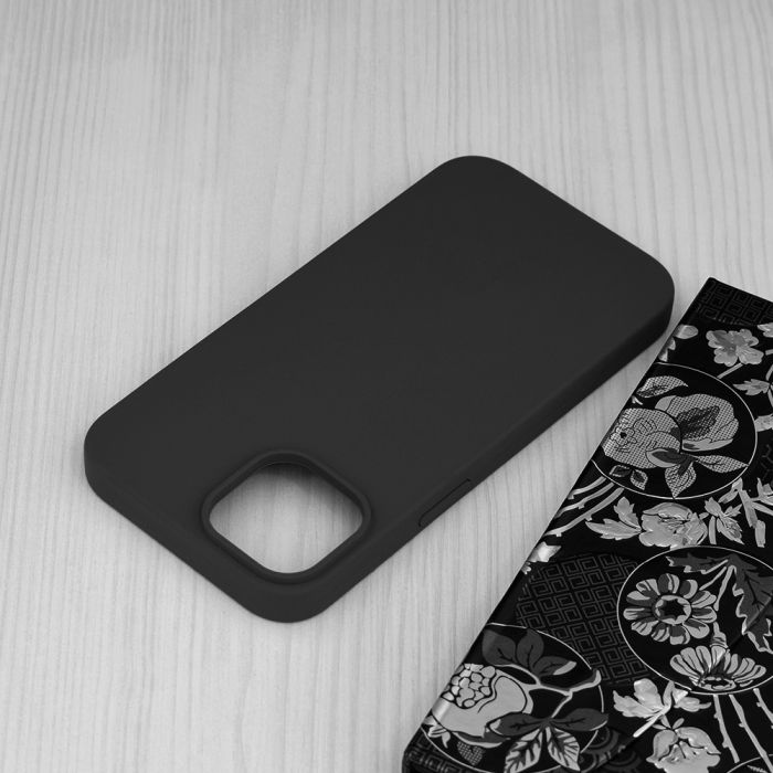 Husa iPhone 14, Soft Edge Silicone, Negru [4]